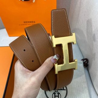 7 Star Hermes Constance Leather Belt