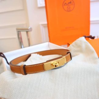 7 Star Hermes Kelly Leather Belt