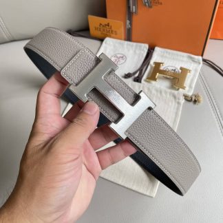 Replica Hermes Gold Buckle Black Belt