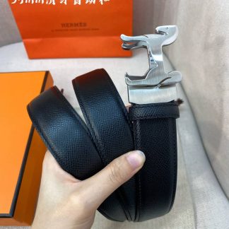 Replica Hermes Black H Belt