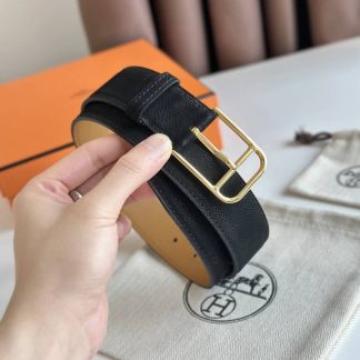 7 Star Hermes Romain Leather Belt