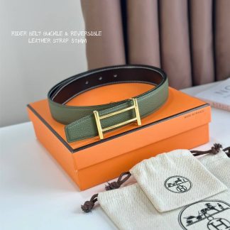 Replica Hermes Rider Belt Buckle & Reversible Leather Strap