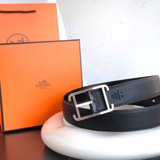 Replica Hermes Black And Brown Reversible Belt