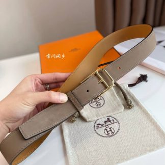 Fake Hermes Romain Logo Belt