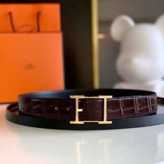 Replica Hermes Men Black Belt