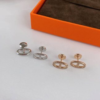 Replica Hermes Gold Earrings