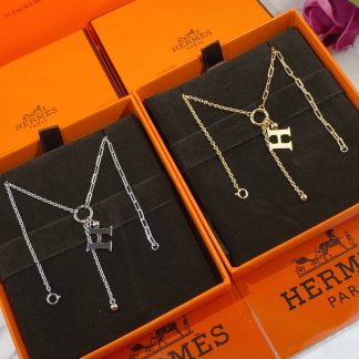 Replica Hermes Pop H Necklace White