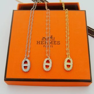 Replica Hermes Necklace Rose Gold