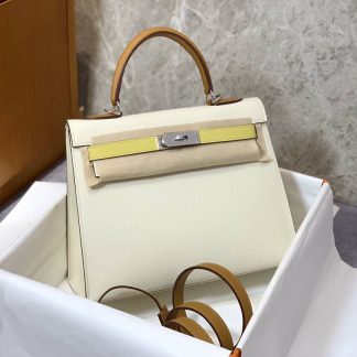 Replica Hermes Kelly 28 Epsom Calfskin Tricolor Bag