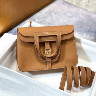 Replica Hermes Halzan 25 Leather Bag