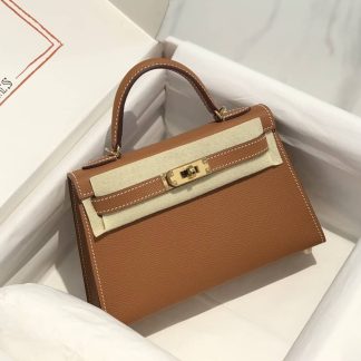 Replica Hermes Mini Kelly Epsom Leather Bag