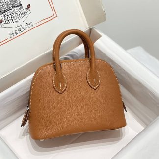 Replica Hermes Bolide 1923 Mini Evercolor Leather Bag