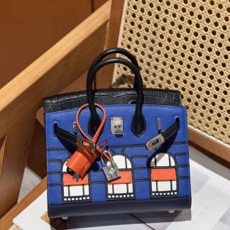 Replica Hermes Birkin 20 Sellier Night Sac Faubourg Limited Edition Bag