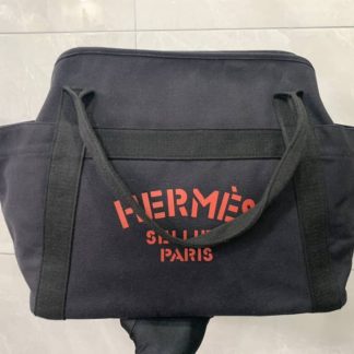 Replica Hermes Sac De Pansage Groom Canvas Shoulder Bag