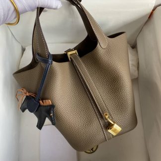 Replica Hermes Picotin Lock 18 Clemence Leather Bag