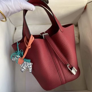 Replica Hermes Picotin Lock 18 Clemence Leather Bag