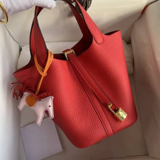 Replica Hermes Picotin Lock 18 Clemence Leather Bag