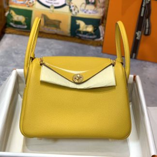 Replica Hermes Lindy 30 Clemence Leather Bag