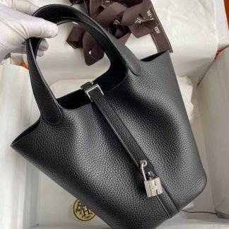 Replica Hermes Picotin Lock 18 Clemence Leather Bag