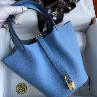 Replica Hermes Picotin Lock 18 Clemence Leather Bag