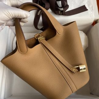 Replica Hermes Picotin Lock 18 Clemence Leather Bag