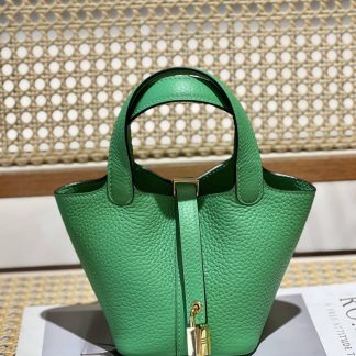 Replica Hermes Mini Picotin Lock 14 Clemence Leather Bag