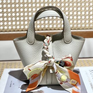 Replica Hermes Mini Picotin Lock 14 Clemence Leather Bag