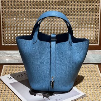 Replica Hermes Picotin Lock 18 Clemence Leather Bag