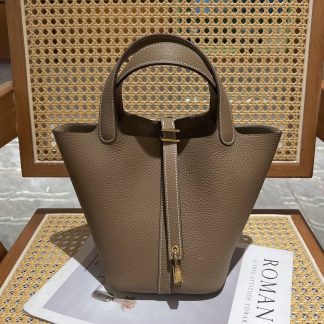 Replica Hermes Picotin Lock 18 Clemence Leather Bag