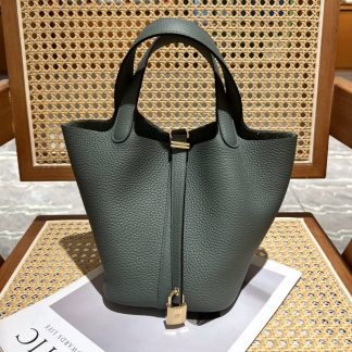 Replica Hermes Picotin Lock 18 Clemence Leather Bag