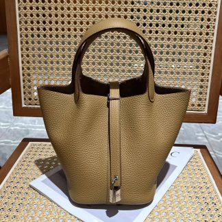 Replica Hermes Picotin Lock 18 Clemence Leather Bag