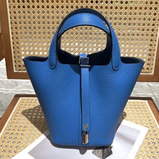 Replica Hermes Picotin Lock 18 Clemence Leather Bag