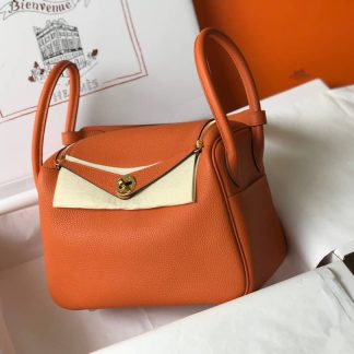 Replica Hermes Lindy 30 Clemence Leather Bag