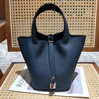 Replica Hermes Picotin Lock 18 Clemence Leather Bag