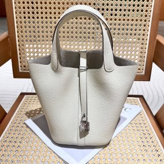 Replica Hermes Picotin Lock 18 Clemence Leather Bag