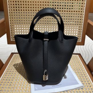 Replica Hermes Picotin Lock 18 Clemence Leather Bag