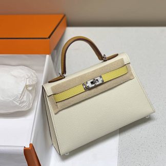 Replica Hermes Kelly Mini Sellier 3-color Epsom Leather Bag