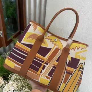 Replica Hermes Garden Party 36 Voyage Printing Tote Bag