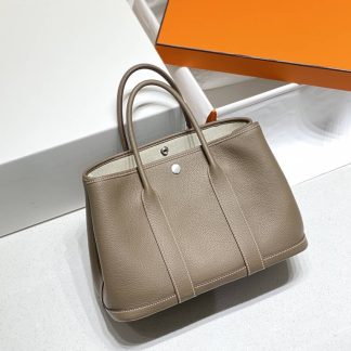 Replica Hermes Garden Party 30 Clemence Leather Bag