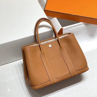 Replica Hermes Garden Party 30 Clemence Leather Bag