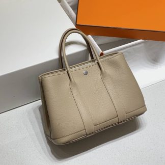 Replica Hermes Garden Party 30 Clemence Leather Bag