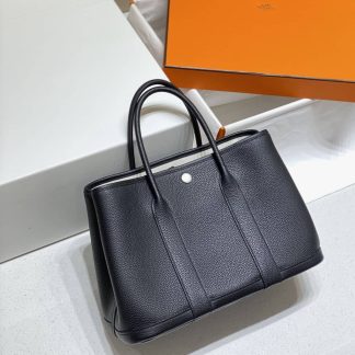 Replica Hermes Garden Party 30 Clemence Leather Bag