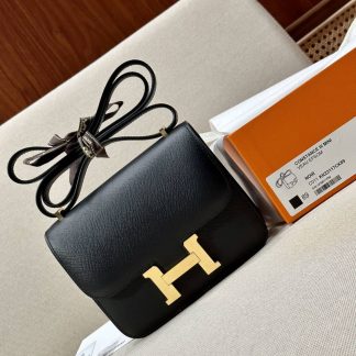 Replica Hermes Mini Constance 19 Epsom Leather Bag