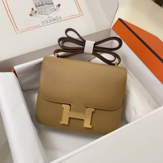 Replica Hermes Mini Constance 19 Epsom Leather Bag