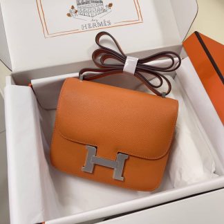 Replica Hermes Mini Constance 19 Epsom Leather Bag