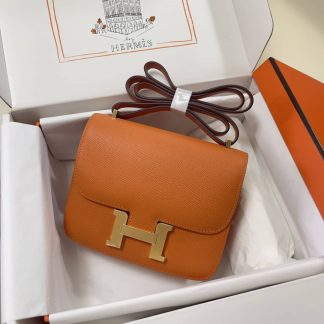 Replica Hermes Mini Constance 19 Epsom Leather Bag