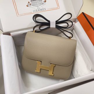 Replica Hermes Mini Constance 19 Epsom Leather Bag