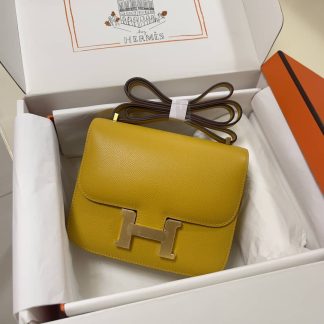 Replica Hermes Mini Constance 19 Epsom Leather Bag