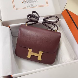 Replica Hermes Mini Constance 19 Epsom Leather Bag