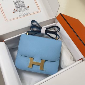 Replica Hermes Mini Constance 19 Epsom Leather Bag